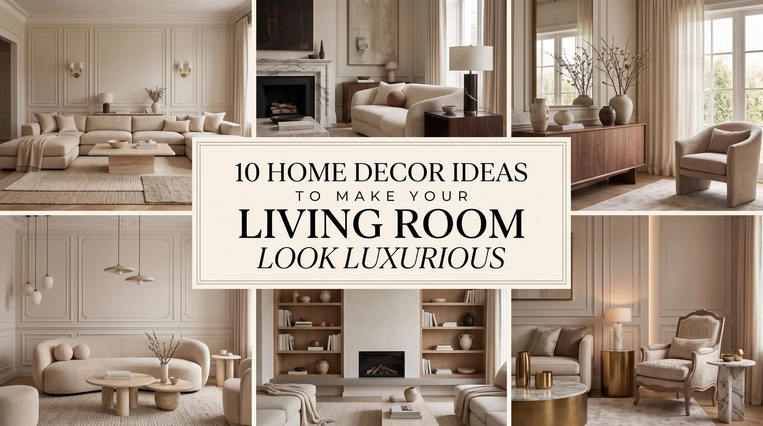 10 Home Decor Ideas to Make Your Living Room Look Luxurious